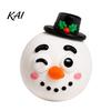 Stress Relief Balls 1/5Pcs DIY Christmas Toy, Reindeer Snowman Ball with Sensory Fidget Toy Detachable Expression Accessory, Soft Squeeze Party Favors