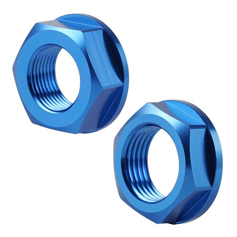 Front Rear Wheel Axle Nut Screw Aluminum 2PCS For YAMAHA YZ250F YZ450F YZ 250 450 250FX 450FX 2014-2021 Motorcycle Accessories