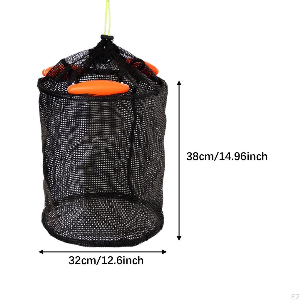 Fishing Basket Cage Foldable Supplies Tackle Holder Accessories Netting Storage Net for
