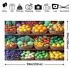 1Pcs Vibrant Fruit Harvest Festival Scene Decoration Background Celebration Backdrop Decorations For Photo Studio Booth Party