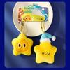 Cute Plush Stars Keychain Fluffy Soft Fun Backpack Bag Pendant Practical Kawaii Yellow Charms Gifts For Kids Jewelry Accessories