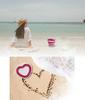 Large Capacity 10L Folding Bucket Silicone Pink Heart Shape Home Use Fishing Camping Outdoor Leisure Cute Bucket