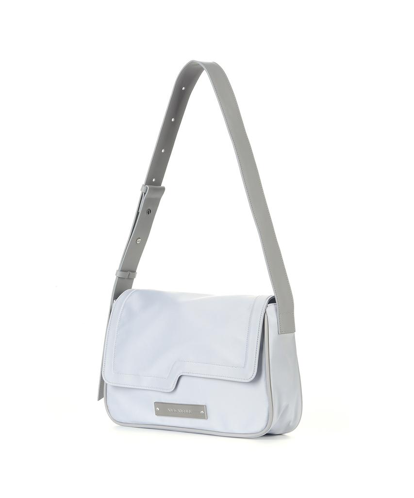 Nick&Nicole Crystal Wave Point Messenger Bag_Silver