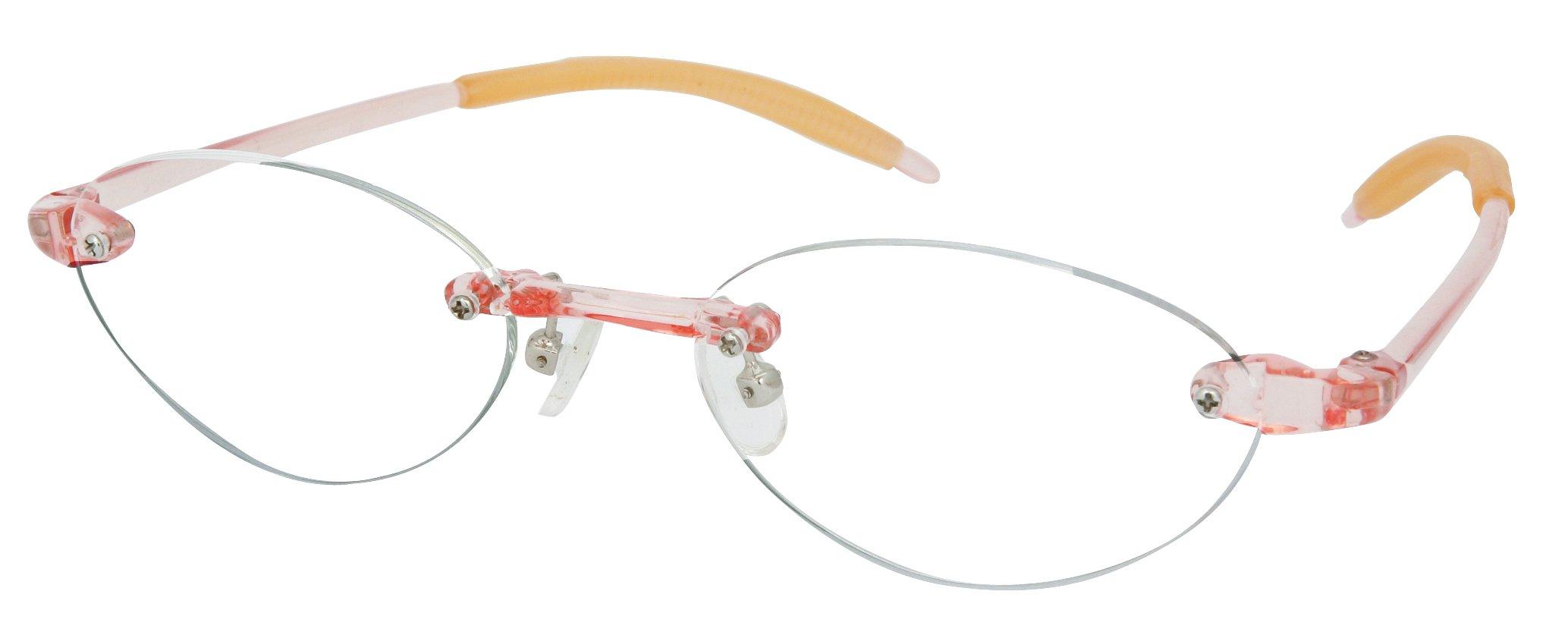 

Uchidaya Senior Flex Super Elastic Glasses Reading Glasses SF03 Clear Pink Women s +2.00