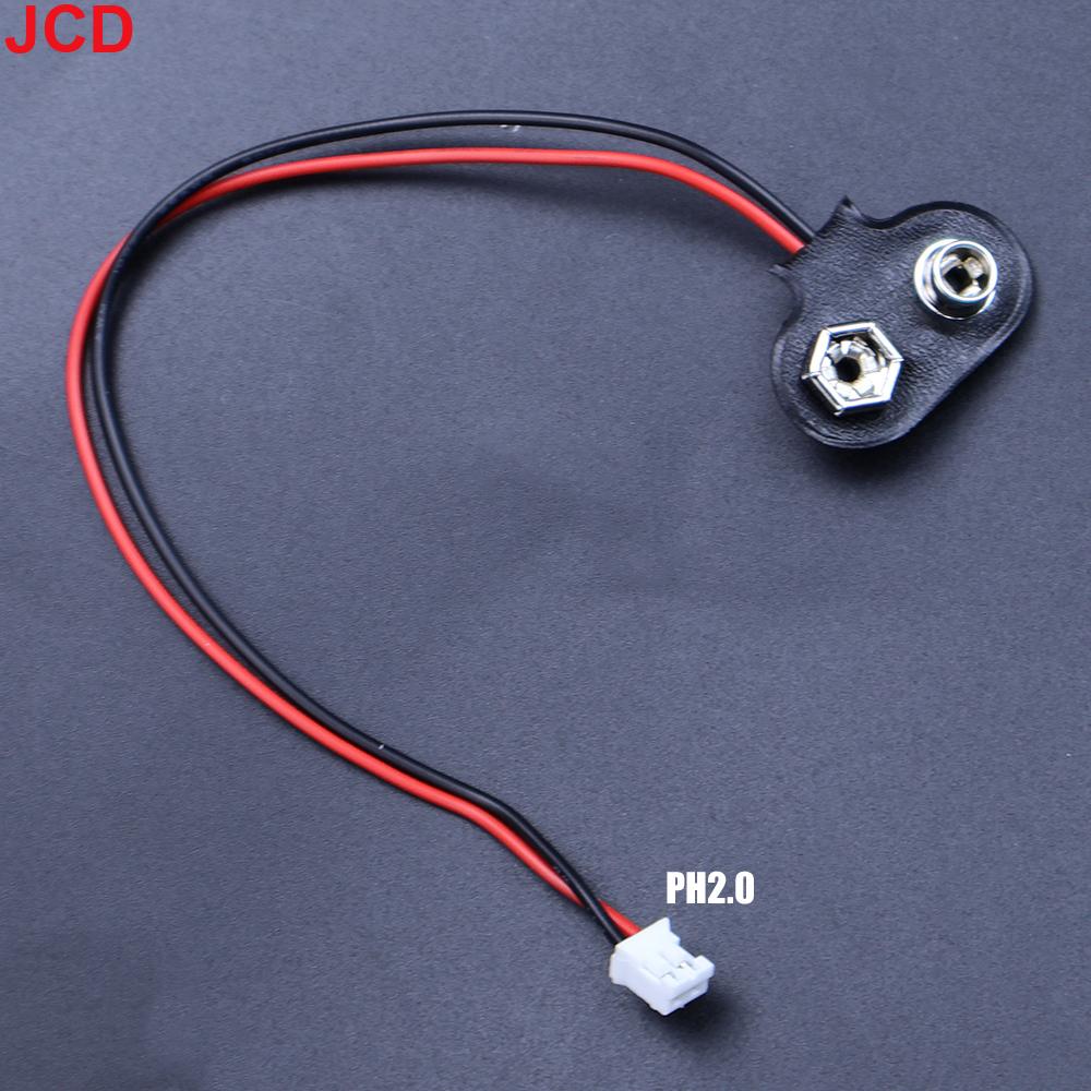 5pc 9V Battery Connector Power Clips DC Jack Male Female Alligator Snap Adapter Wire Holder Cable 9 Volt Lead Socket Plug Barrel