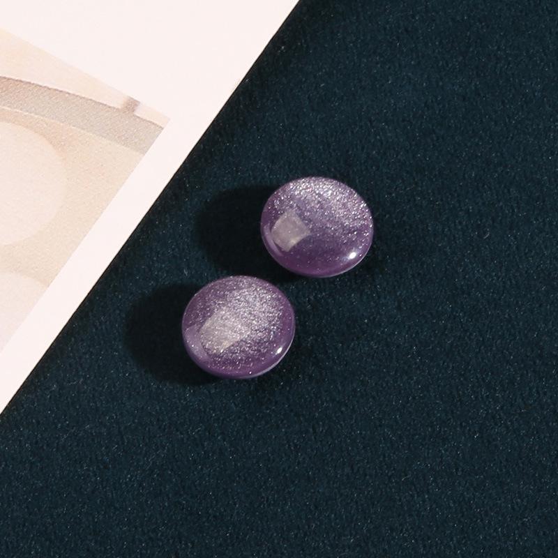 

Перламутровые пуговицы из смолы для женской одежды, топа, рубашки, кардигана, шифоновой рубашки, изысканные пуговицы высокого класса, круглые пуговицы 7 #purple * 11mm * round