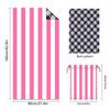Stripe Series Double-sided Pile Beach Towel Microfiber Towel Printing Bath Towel