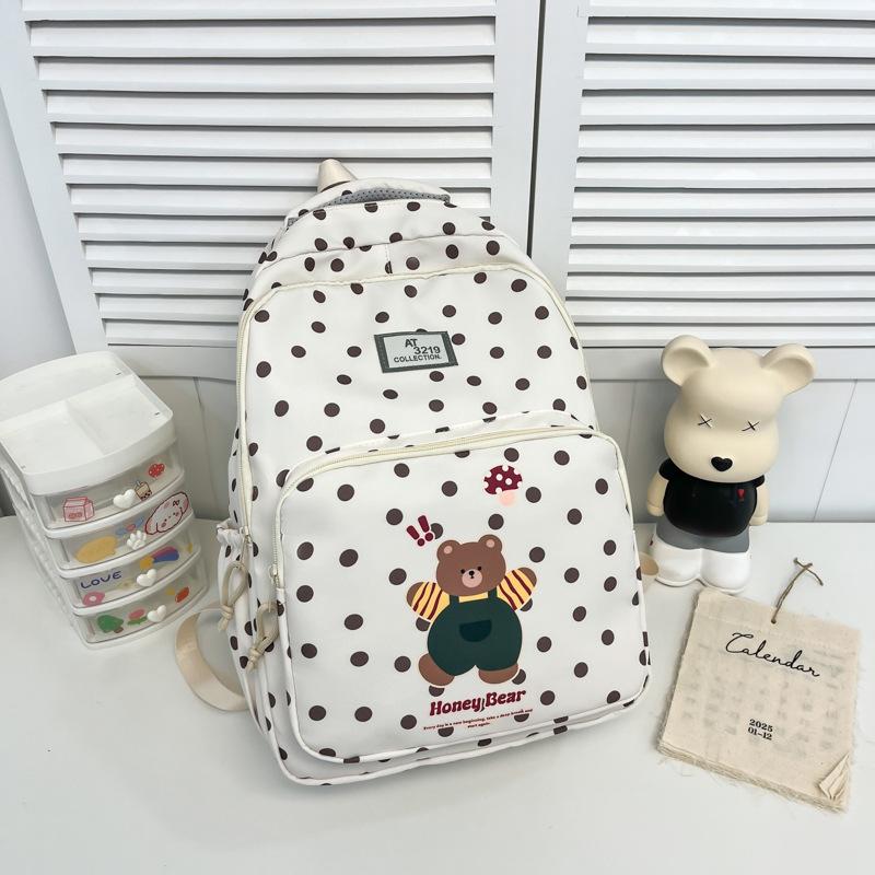 Schoolbag Large Capacity Hello Kitty Backpack Casual Cartoon Korean Version Cute Printed School Bag Lightweight Travel Backpack