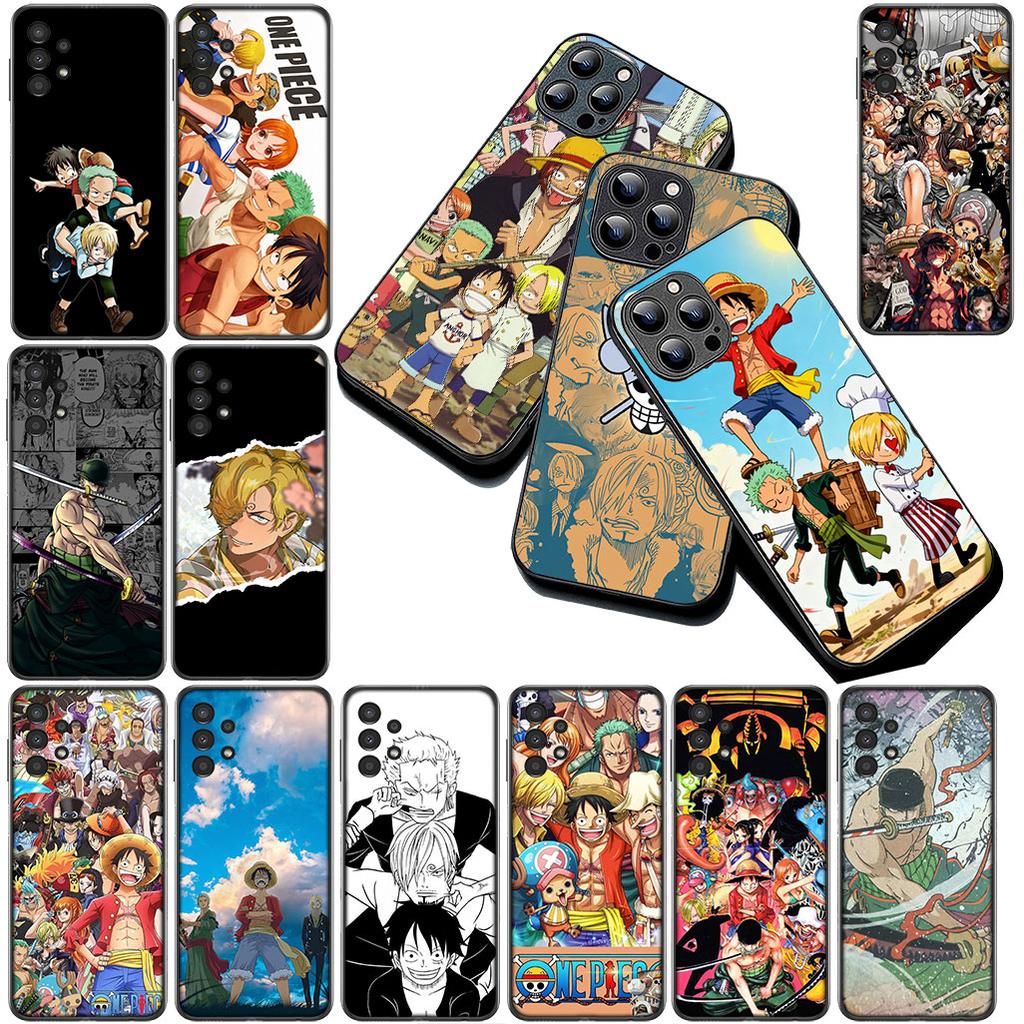 for OPPO A80 A18 A16 A40 A17 A15 A38 A78 A79 A54 A57 A12 A60 4G 5G Phone Cover Soft Case One Pieces Luffy Sanji Roronoa Zoro
