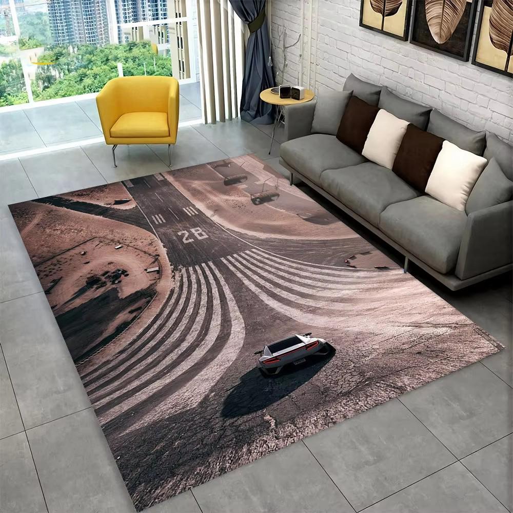 Racing Sports Car Area Rug Large,Carpet Rug for Home Living Room Bedroom Sofa Doormat Decor,Kid Paly Kitchen Non-slip Floor Mat