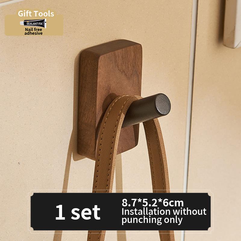 No Drill Door Behind Hook Storage Wall Hanging Clothes Hanger Coat Hook Adhesive Hooks Bedroom Organizer Storage Kitchen Acce