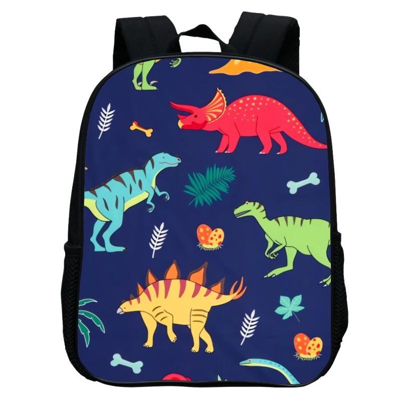 Gedruckter Tier-Dinosaurier Schulranzen Cartoon Tyrannosaurus Rex 17 Zoll Rucksack Leicht Lässig Herren