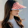 Breathable Large Brim Sun Hat Hair Hoop Style Sun Protection Hats Summer Empty Top Cap  Girl