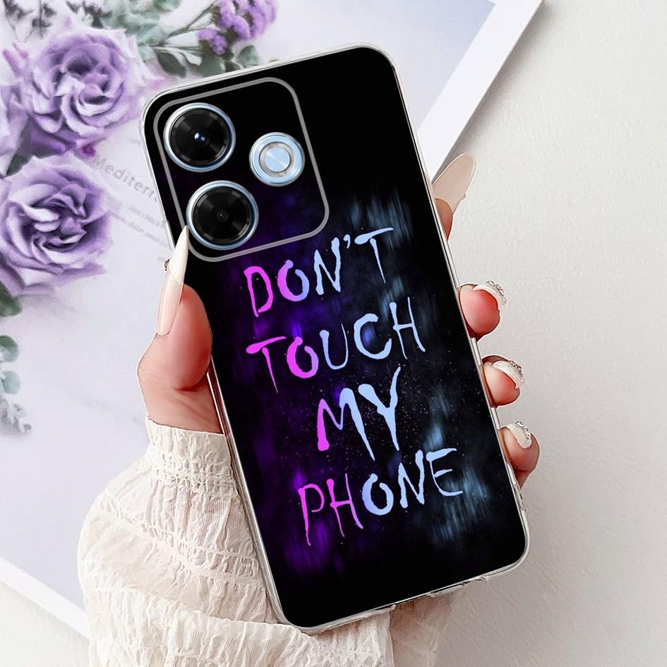 New For Xiaomi Redmi 13x 4G Case Cute Cartoon Panda Machine Flower TPU Soft Silicone Cover For Xiomi Redmi 13X Shockproof Bumper