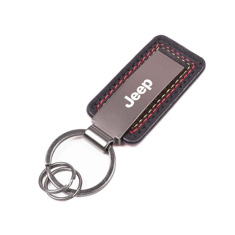 Kopphållare Bilemblem Nyckelring Mocka Nyckelring Presenttillbehör För Jeep Wrangler JL JK Renegade Grand Compass Gladiator Cheroke