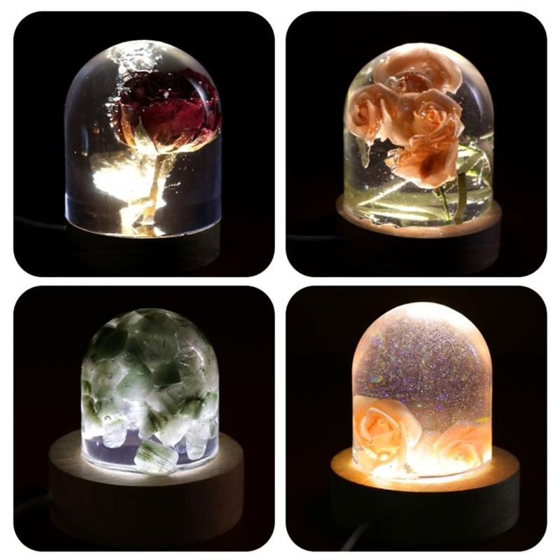 Semi-cylindrical Silicone Mold Epoxy Casting Mold 3d Seamless Mold for Flower Preservation Craft Art Making Home Decor