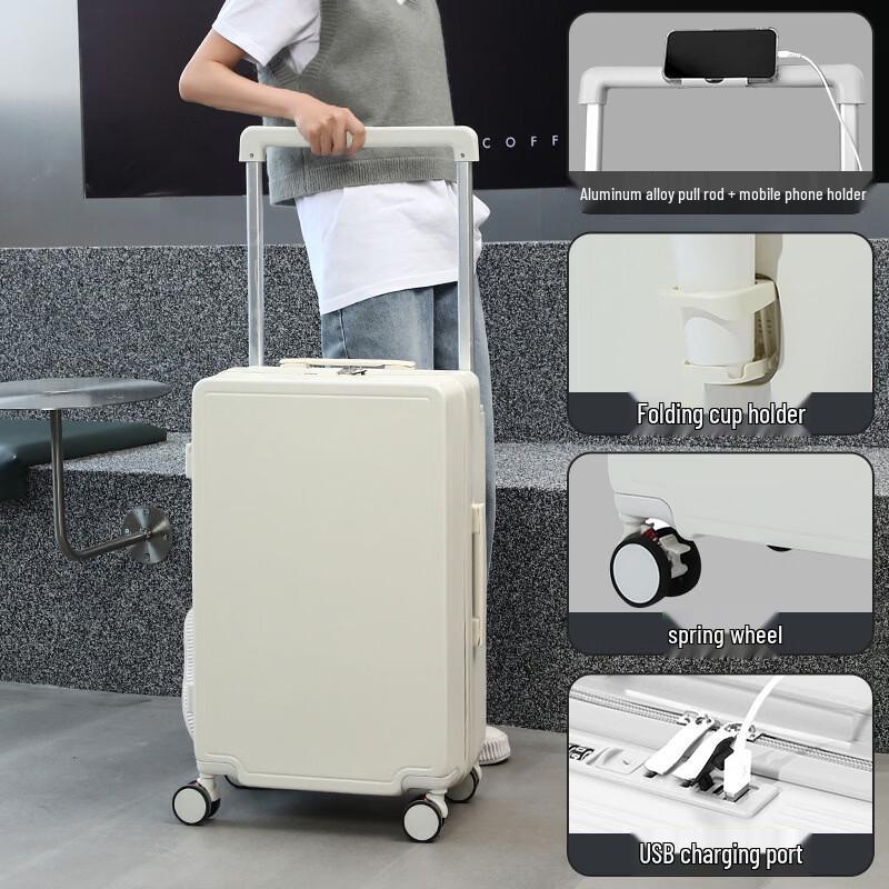 PACKAGE FASHION Wide Drawbar Travel Luggage