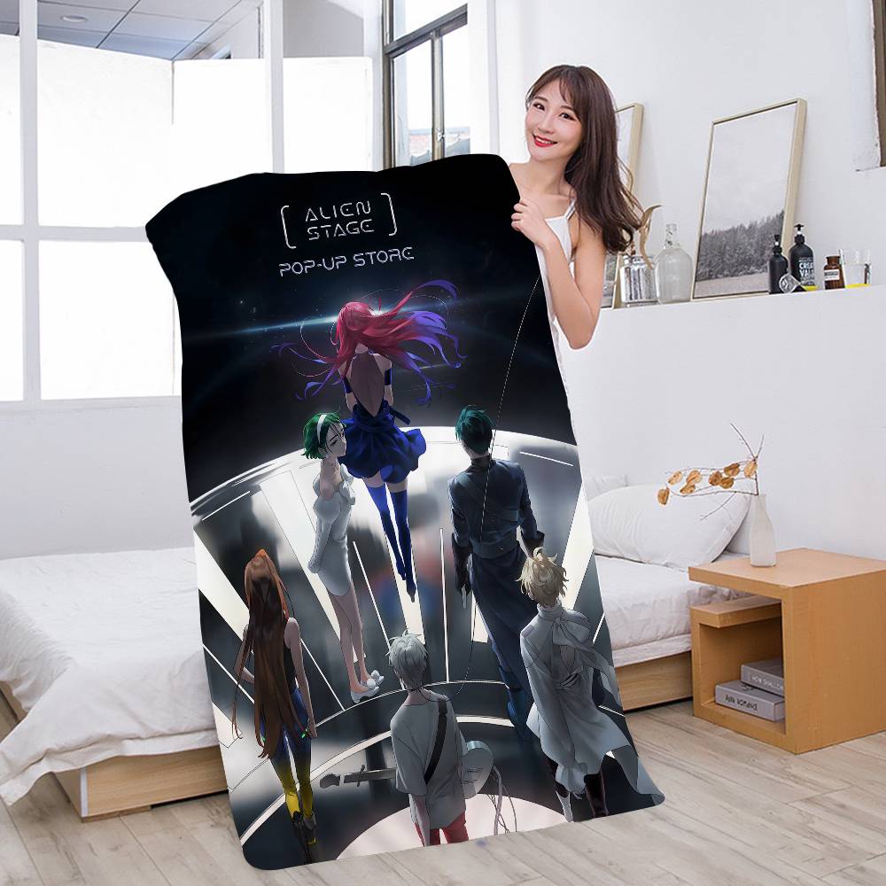 Anime Pop a-ALIEN STAGE Microfiber Blanket Quick Drying Beach Towels Oversized Printing Super Absorbent Pool Towel Blanket