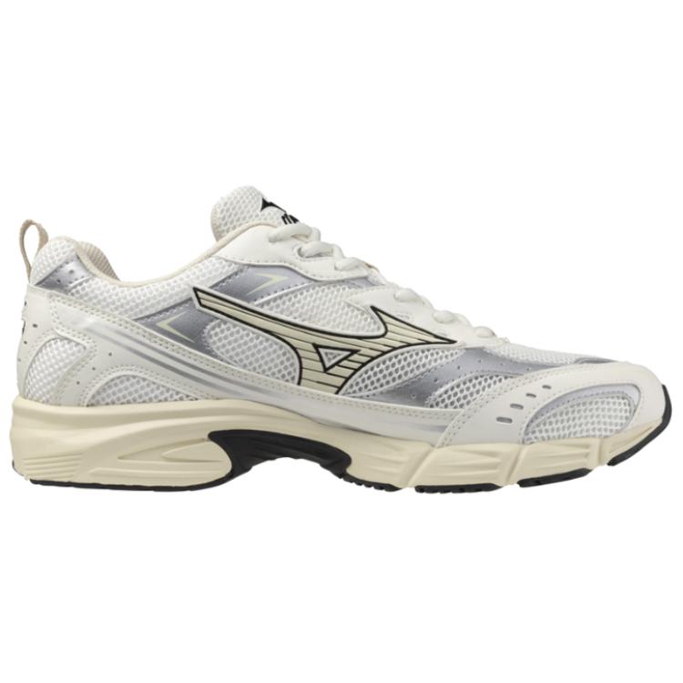 Mizuno Mxr Comfortable Non-Slip Wear-Resistant Low-Top Casual Running Shoes Men sneaker Silver White Beige D1GA245104