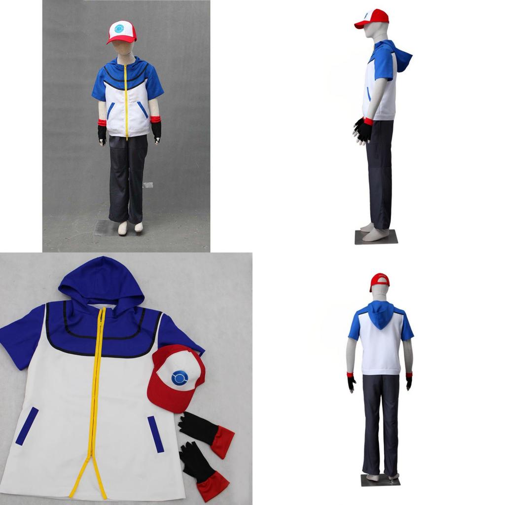 Pokemon Ash Ketchum Cosplay Costume For Kids And Adults Perfect For Halloween And Cosplay Parties