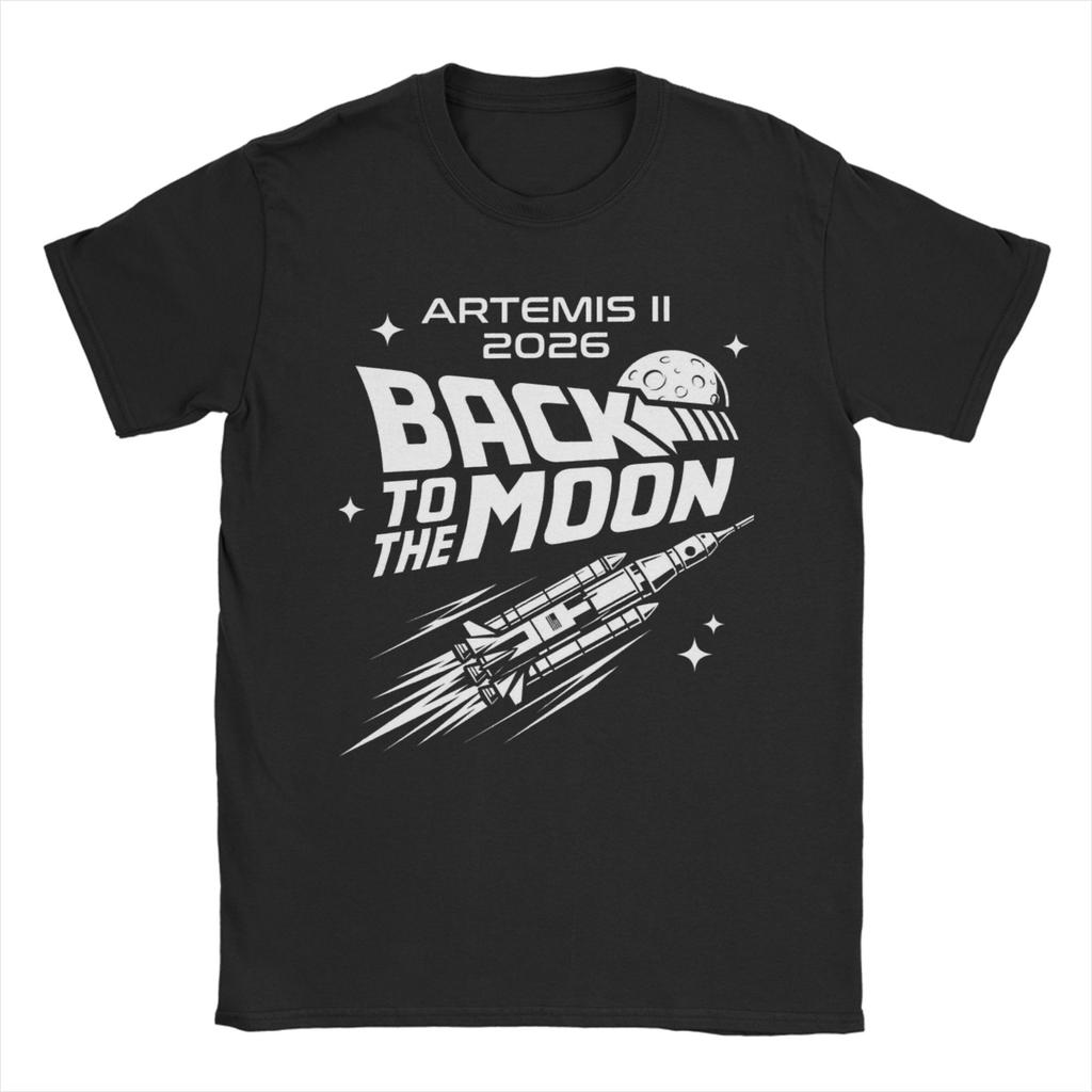 Printed Artemis II Mission To The Moon 2026 Artemis 2 T Shirt For Unisex Cotton Tshirts Short Sleeve Clothes