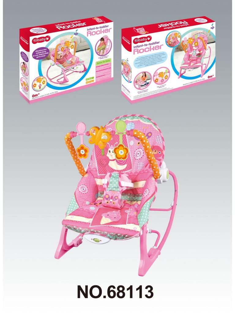 Baby Electric Rocking Chair with Music & Vibration Soothing Cradle Bed