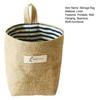 Cotton Linen Hanging Storage Bag Wall Mounted Storage Basket Small Folding Storage Bag with Handle for Keys Toys Cosmetics
