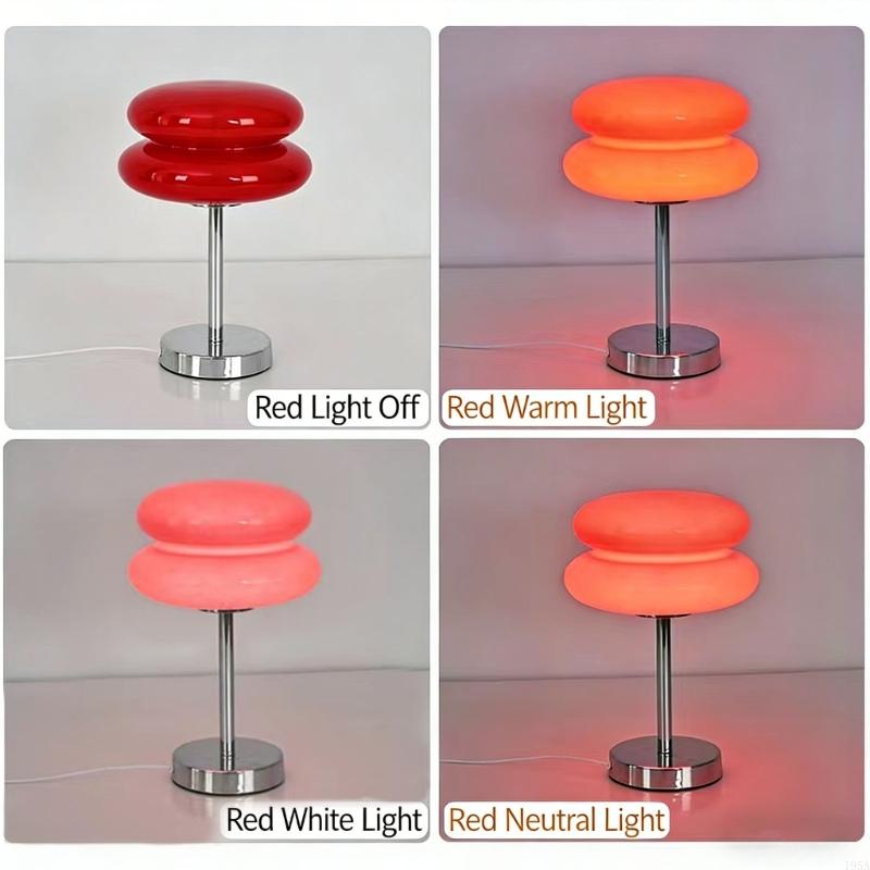 USB Powered Adjustable Brightness Glass Mushroom Night Light Nordic Style Desk Lamps for Living Room Bedroom Decor
