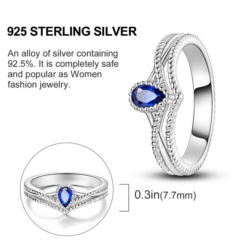 New 925 Silver Rings Zircon Sparkling CZ Rings Rings For Women Original Wedding Fine Jewelry Accessories Gifts