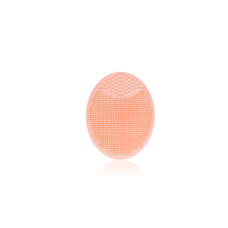 Silicone Oval Baby Face Wash and Massage Brush with Suction Cup, Multi-color Available