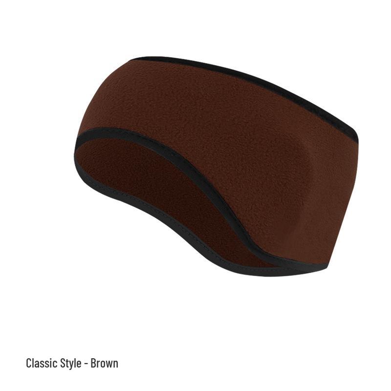 Fleece Warmes Ohrband: Dickes breites Stirnband für Herbst- und Winterradfahren - Winddichte und kältefeste Ohrenschützer.