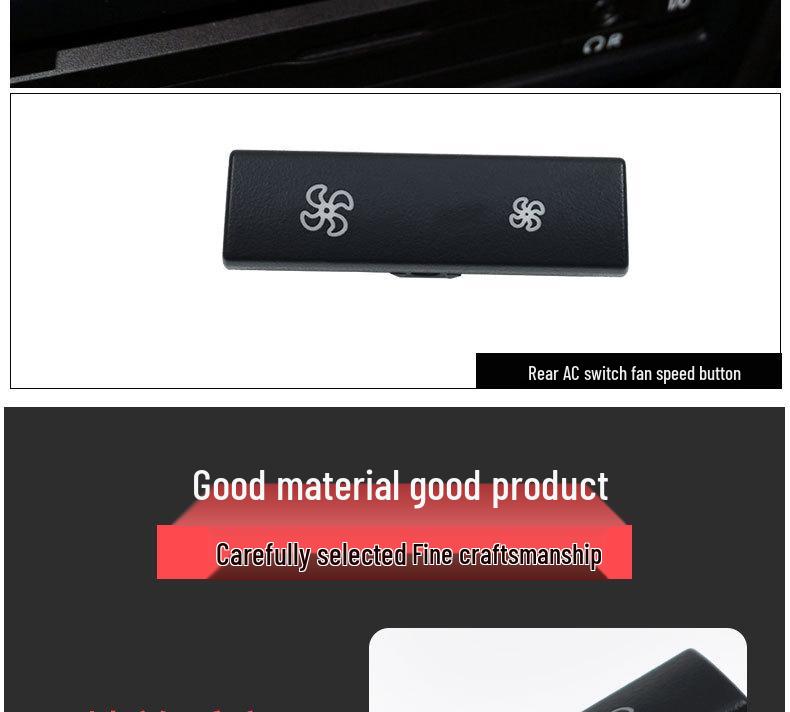 Rear AC Button Panel Trim for BMW 5, 6, 7 Series, 5GT, X5, X6