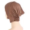 Elegant Solid Color Inner Cap Ninja Hat Bonnet Turbans Women Hijab Muslim Underscarf Head scarves