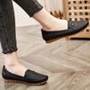 Ladies' Solid Color Flat Bottomed Loafers, Casual Wear with Soft Soled Shoes, Lightweight and Comfortable Shoes