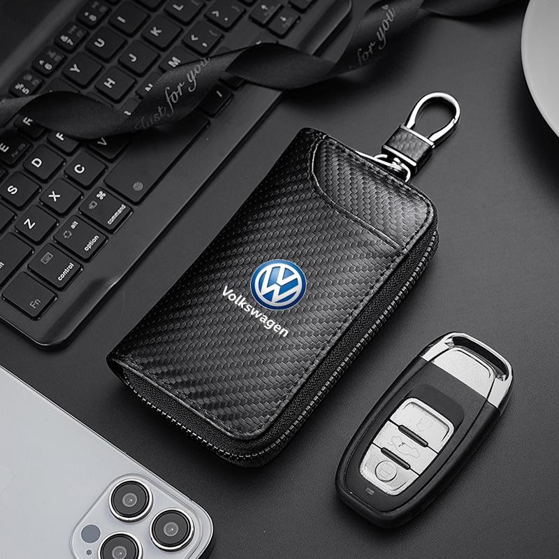 Carbon Fiber Car Driver's Licence Organiser Insurance Card Holder Wallet Purse for Volkswagen Vw Passat Jetta Polo Touran Golf zq4