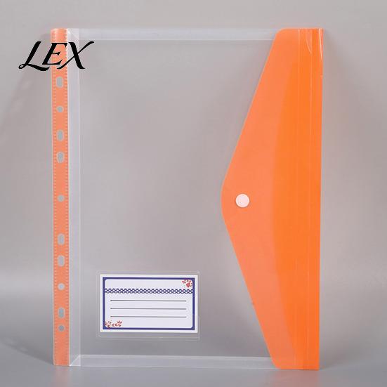 A4 Letter Size Storage Pouches 11-Hole Expanding File Pocket, Assorted Colors Large Capacity Document Clear Plastic Sleeves Holders, Waterproof Binder