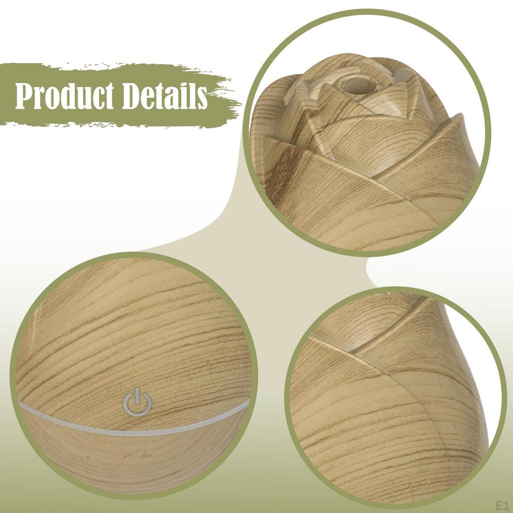 Car Humidifier Aroma Diffuser Touch Switch Desktop Essential Oil for Travel Room