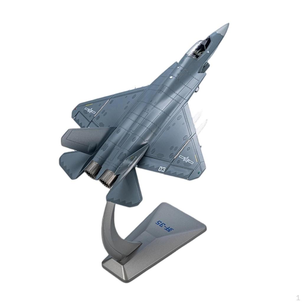 Aviation Collectible Model Plane 1:48 Proportionate Jet with Stand Diecast Fighter