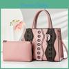 Borsa a Spalla Singola in PU Moderna con Chiusura a Zip e Tasche Interne per Donna