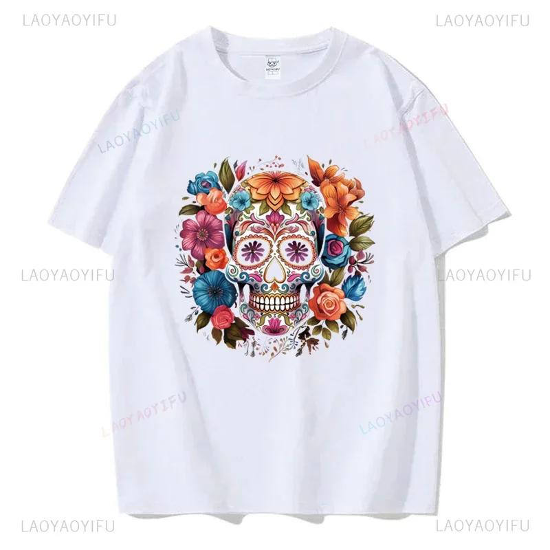 Mexický Den mrtvých ''DÍA DE LOS MUERTOS'' Tištěné tričko Pánské grafické tričko Ležérní pohodlná trička na léto Dámské oblečení