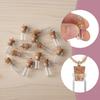 20 Pcs Mini Glass Bottles with Cork 1ml Capacity Clear Tiny Glass Bottles ing Message Bottle DIY Art Craft Storage Small Jars for Home and Holiday