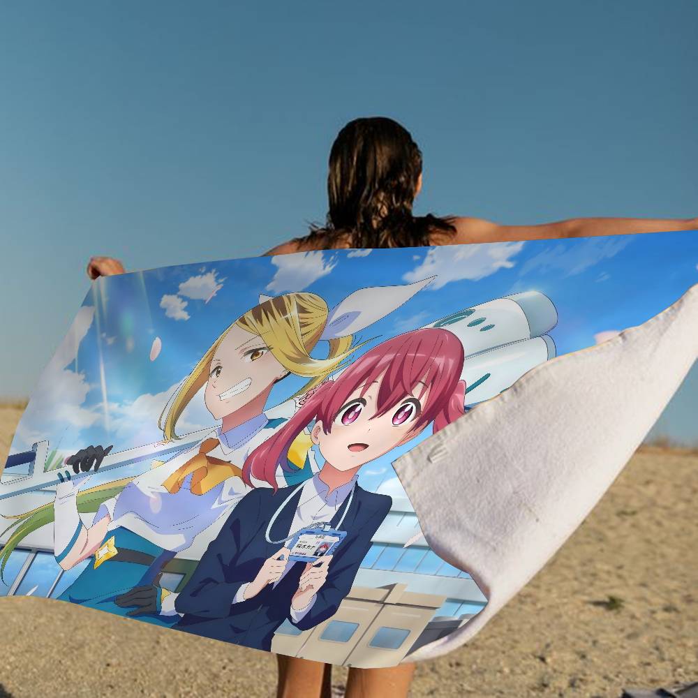 M-Magilumiere Co Ltd Cartoon Bath Towel Microfiber Soft Water Absorbing Breathable For Girl Kids Decorative Cartoon Beach Towel