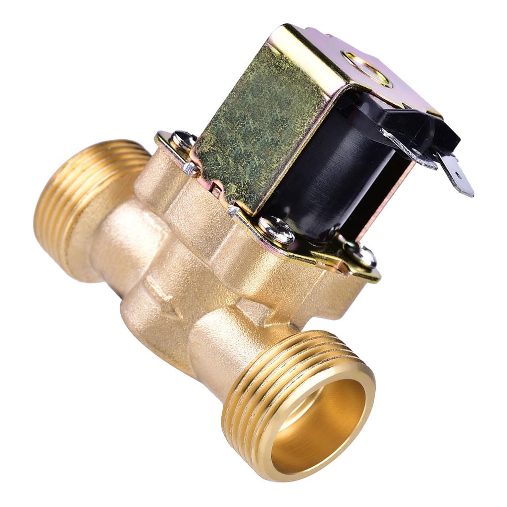 3Celsius4   24V Solenoid Valve, Electric Solenoid Valve Water   Control with Brass Body for Steady  , Easy Installation
