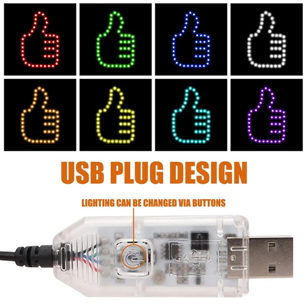 1 Stück Auto Finger Lustiges Licht mit Fernbedienung Gesten Handlampe Aufkleber Leuchtpanel Sieges- OK-Zeichen Autofenster Schild Interaktives Licht