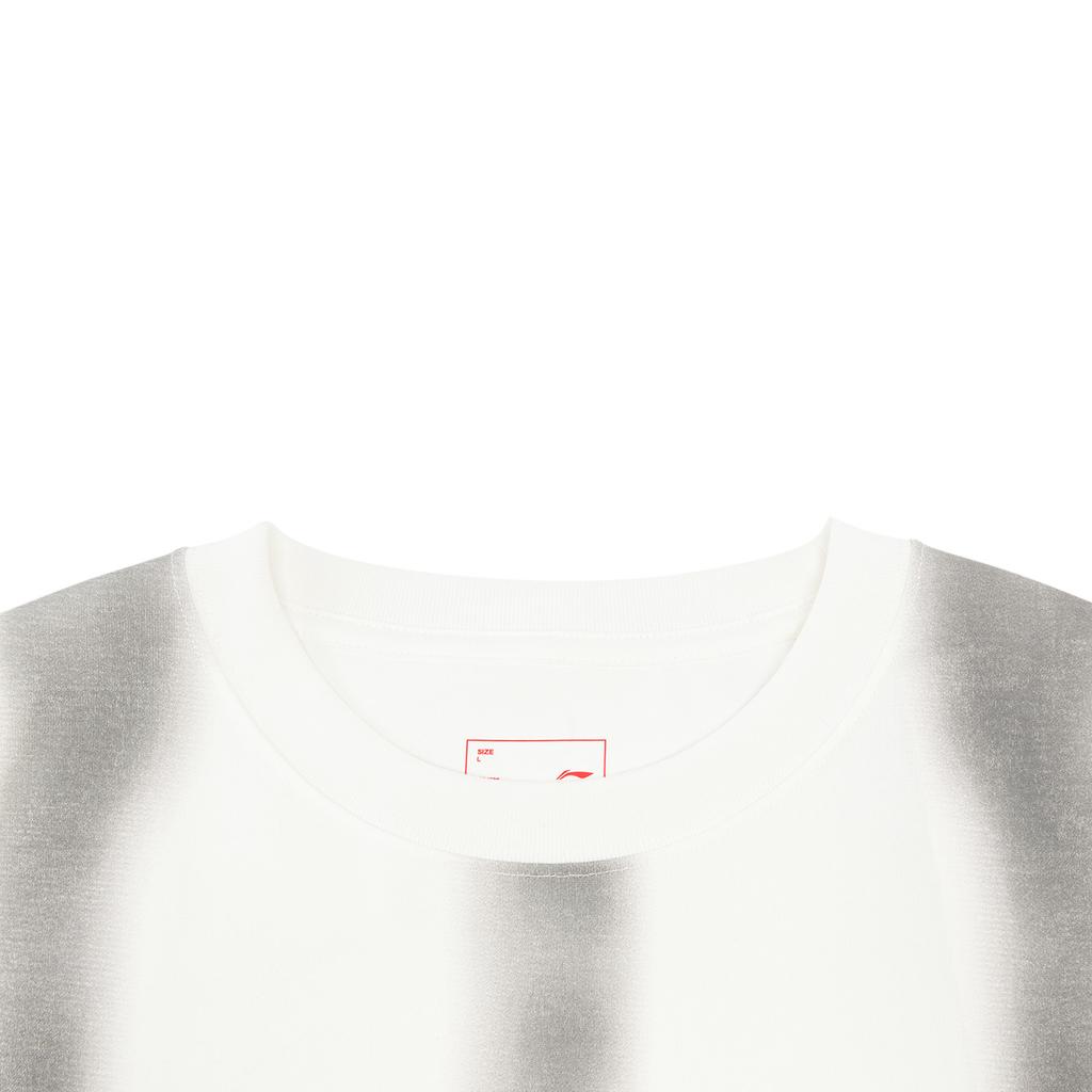 Li Ning T Shirts Men's Ivory Crew Neck AHSW045-1