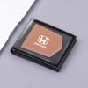 Car Emblems Purses Men Leather Wallets Multi Card Bag For Honda Civic Accord Fit City Vezel CR-V Odyssey Pilot Jazz Prelude Insi XD9