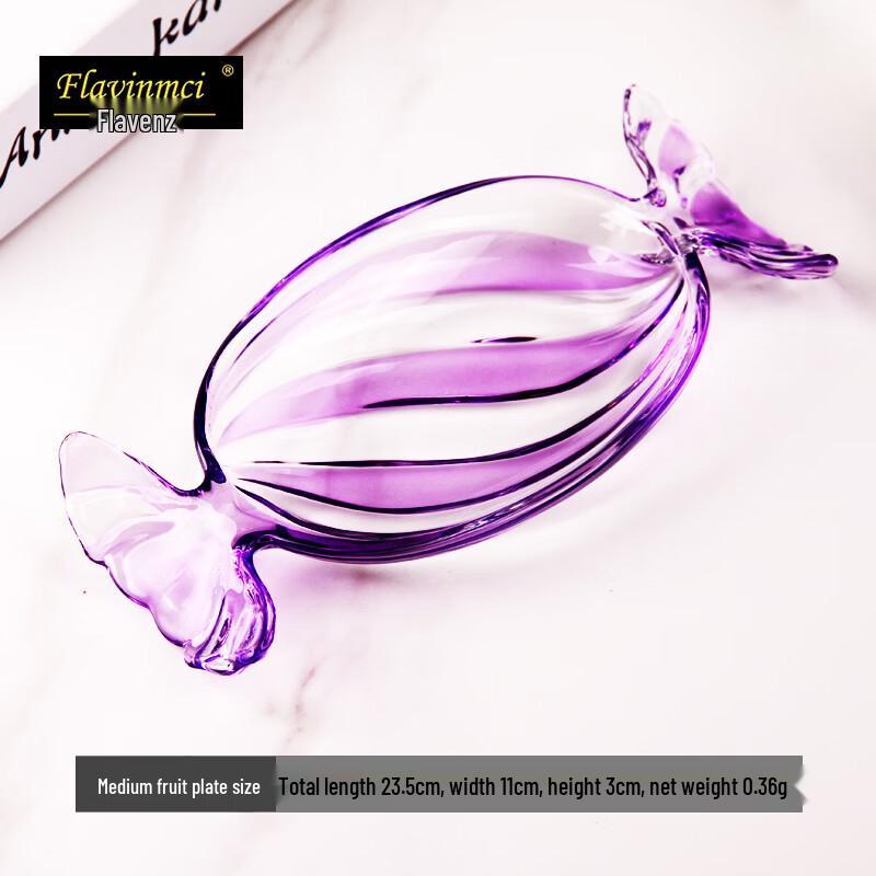 Флавинмси Европейское хрустальное стекло Тарелка для фруктов и закусок