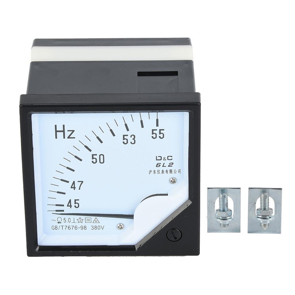 Quadratisches Einbau-Frequenzmessgerät 4555Hz AC 380V 1.5 Hohe Genauigkeit Frequenztester