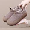 Beijing Winter Women's Fleece-Lined Soft Sole Slip-on Shoes - Comfortable, Warm, Casual Cotton Shoes
