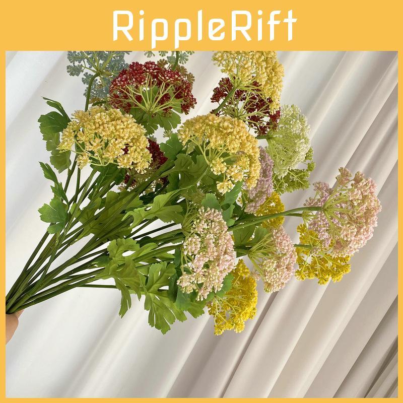 3 Head Rice Fruit Plants Flocked Stems Wedding Decor Props Photography